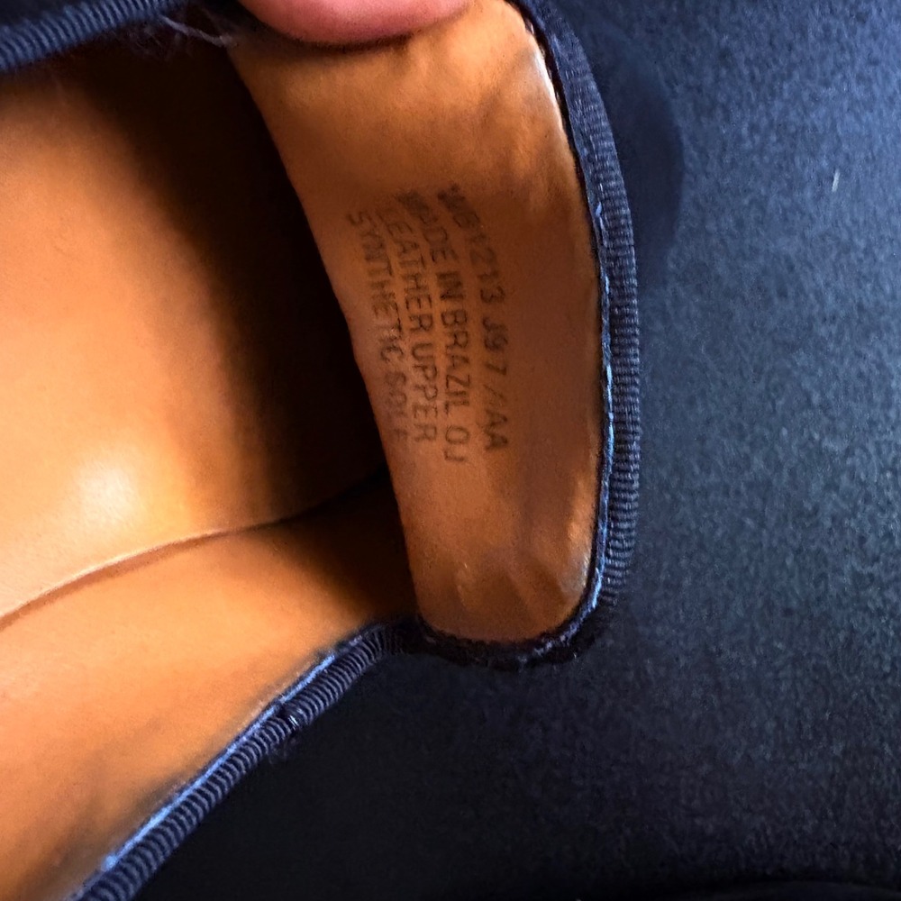 Lauren Ralph Lauren Monogrammed-Embroidered Black loafers slip on flats size 7 - Picture 4 of 7